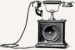 An old telephone art
